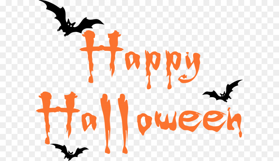 Spooky Happy Halloween Clipart, Text, Cross, Symbol Free Png