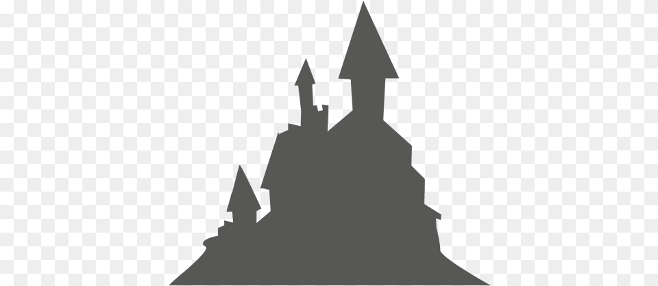 Spooky Haunted Castle Transparent U0026 Svg Halloween Green Castle, Silhouette, Triangle, Stencil, Lighting Free Png Download