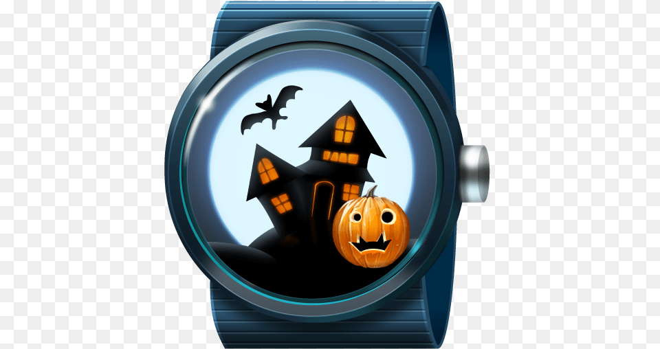 Spooky House Pumpkins Wear Apps On Google Play Spooky House Pumpkin Crush, Wristwatch, Arm, Body Part, Person Free Png