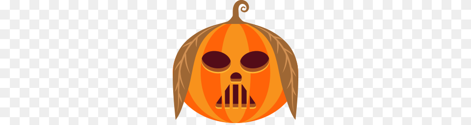 Spooky Jack O Lantern Scary Vader Halloween Monster Pumpkn, Food, Plant, Produce, Pumpkin Free Png