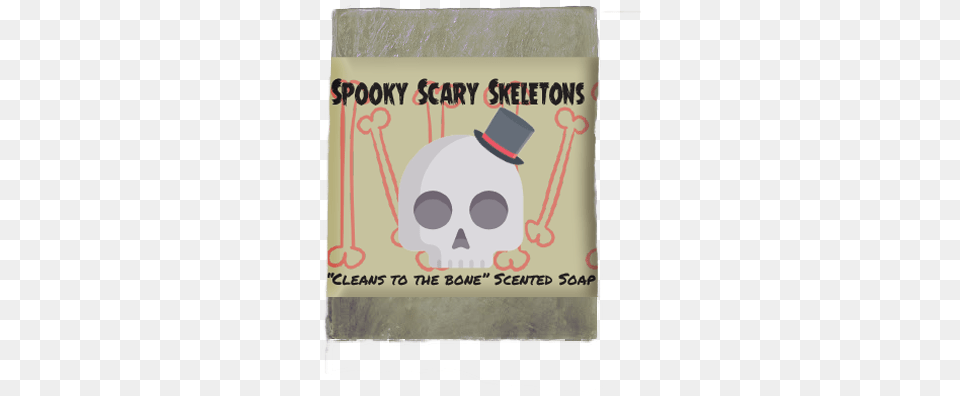 Spooky Scary Skeletons Soap Bar Construction Paper, Book, Publication, Advertisement Free Png Download