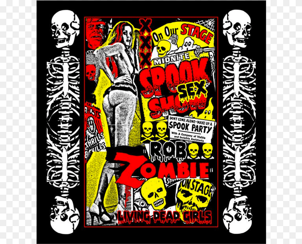 Spooky Sex Bandana Rob Zombie Spook Sex, Advertisement, Sticker, Book, Comics Free Transparent Png