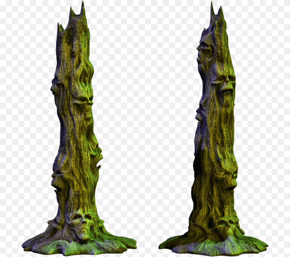 Spooky Tree, Plant, Moss, Wood, Woman Png Image
