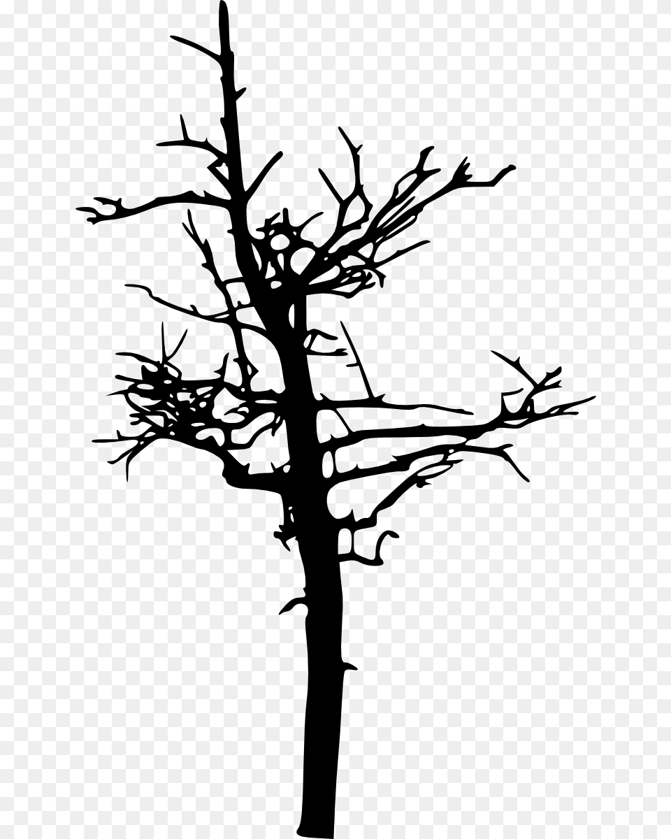 Spooky Tree, Silhouette, Art, Drawing, Person Png