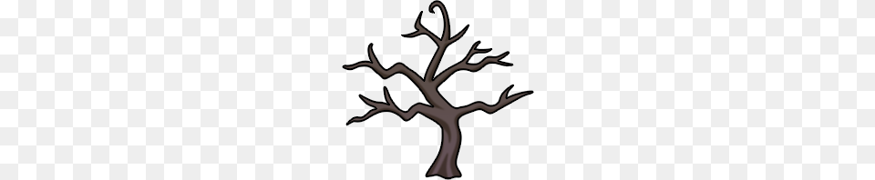 Spooky Tree Halloween Clip Art Halloween, Antler, Bow, Weapon, Animal Free Transparent Png