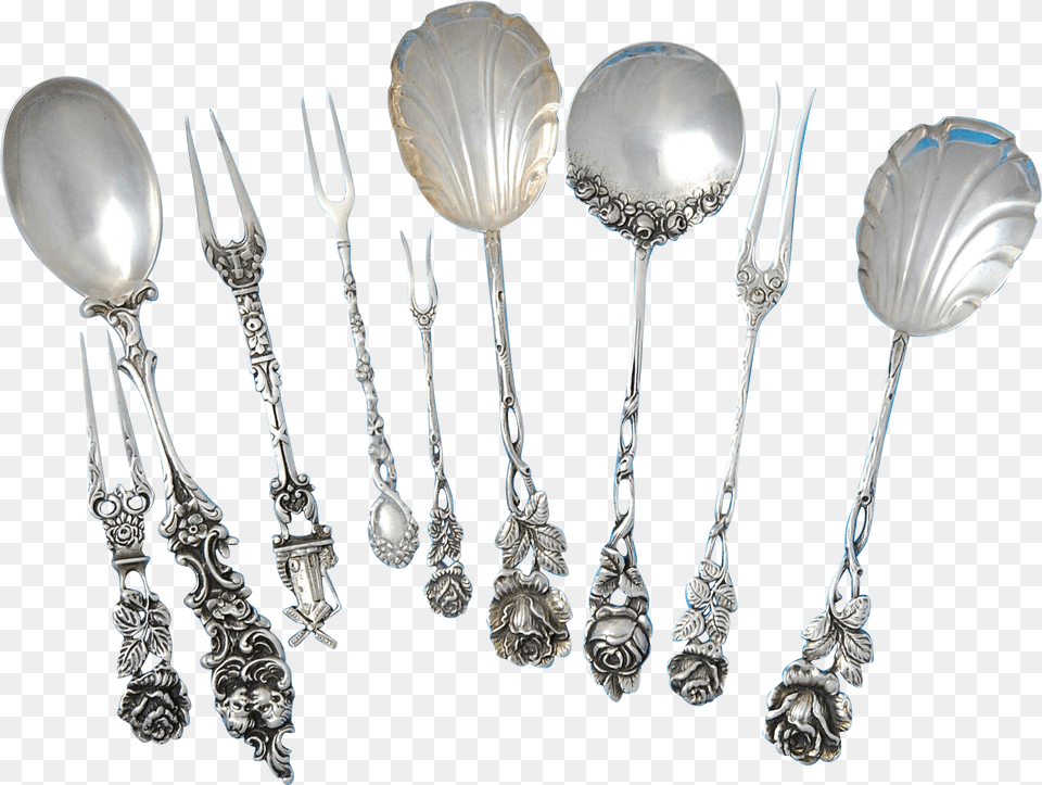 Spoon, Cutlery, Fork, Silver Png Image