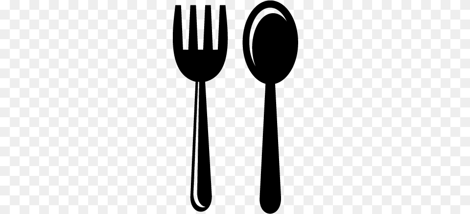 Spoon And Fork, Gray Png Image