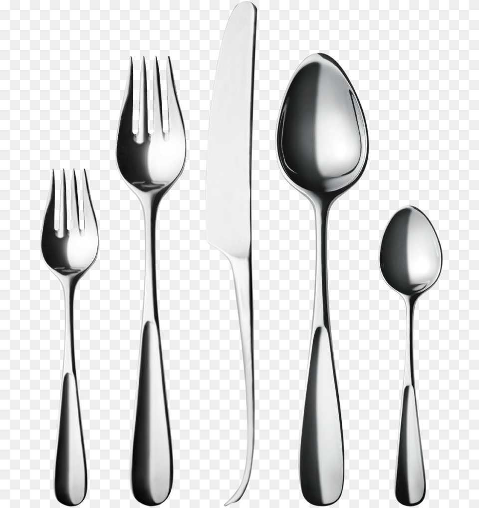 Spoon And Fork Pic Georg Jensen Vivianna Cutlery Set Of 16 Shiny, Blade, Knife, Weapon Free Png