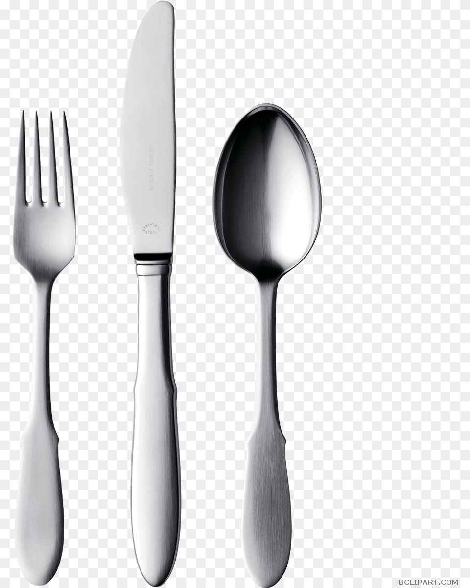 Spoon Clipart Black And White Fork Spoon Clipart, Cutlery, Blade, Knife, Weapon Png Image