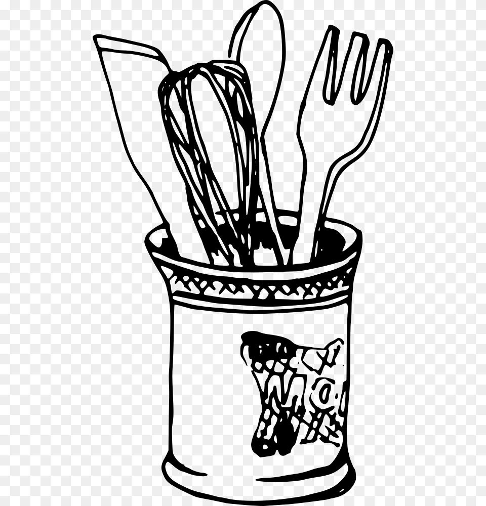 Spoon Clipart Mixer, Gray Free Png Download