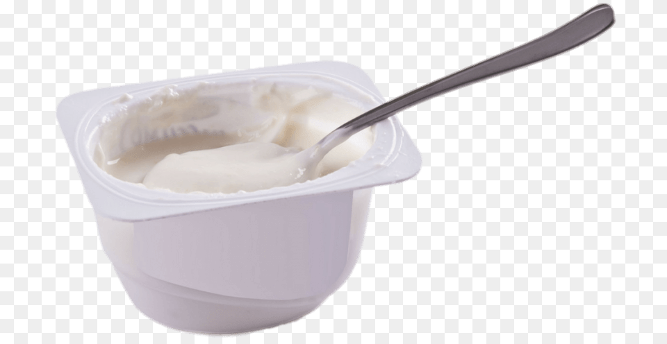 Spoon In Yoghurt Cup, Cutlery, Dessert, Food, Yogurt Free Transparent Png