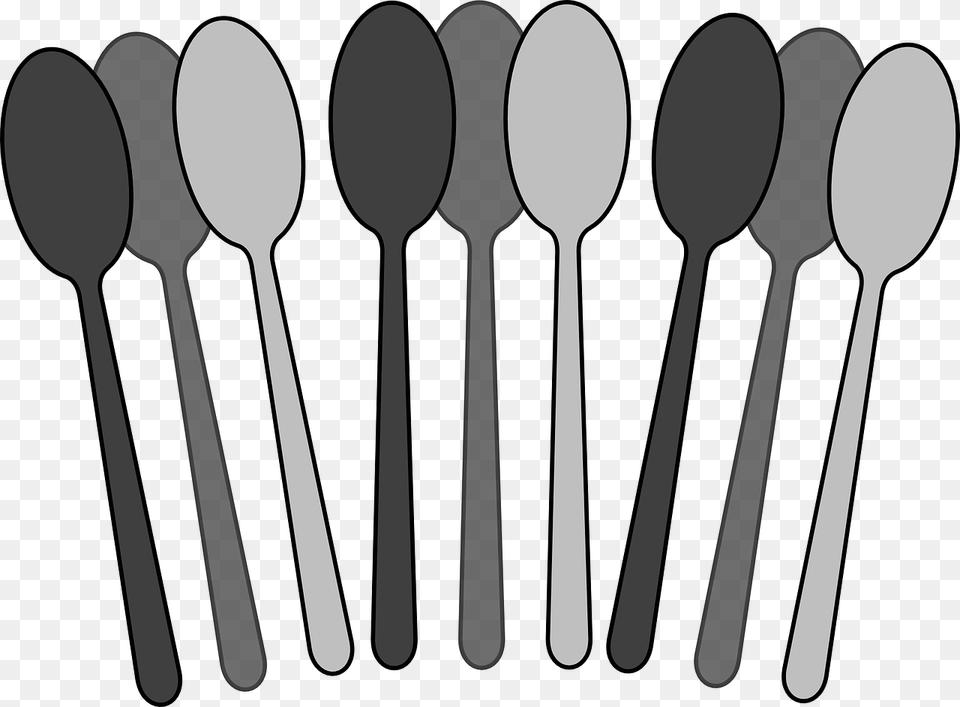 Spoon Silverware Flatwear Utensils Metal Spoons Spoons Cartoon, Cutlery, Fork Free Png Download