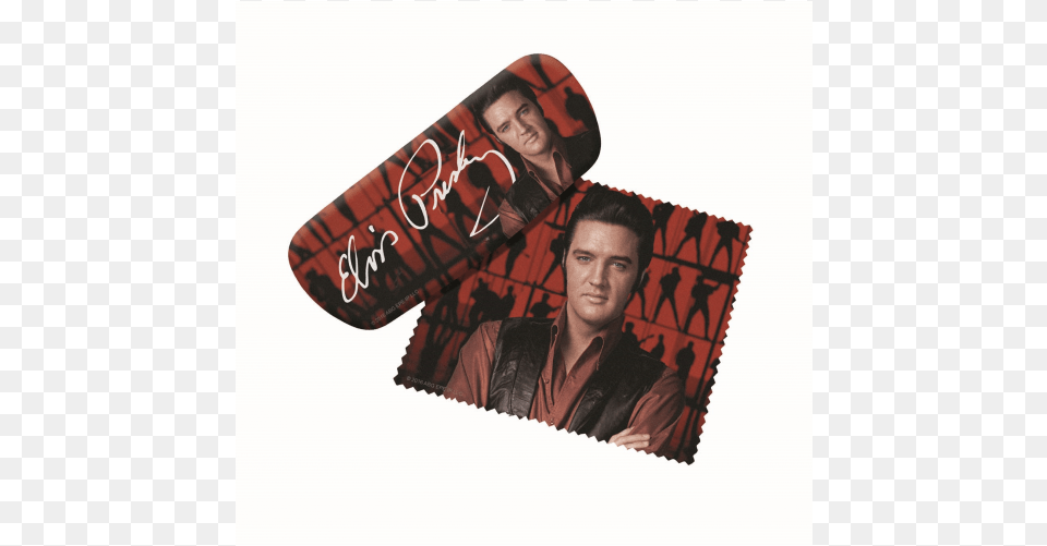 Spoontiques Elvis Presley Eyeglass Case And Cleaner, Adult, Male, Man, Person Free Transparent Png