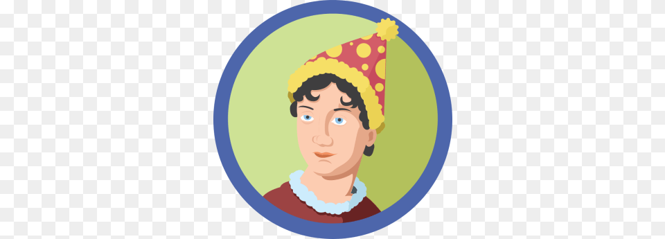 Sporcle Badge Awesome Austen, Clothing, Hat, Baby, Person Png