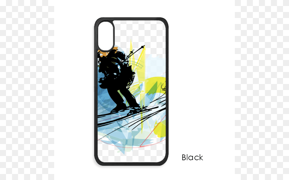 Sport Athletes Skiing Sports Watercolor Sketch For Mobile Phone Case, Electronics, Mobile Phone, Adult, Male Free Png