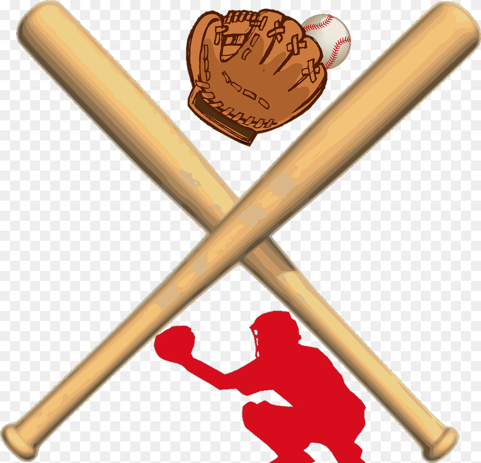 Sport Baseball Cacher Crossed Baseball Bats Transparent Baseball Bats, Ball, Baseball (ball), Baseball Bat, People Png