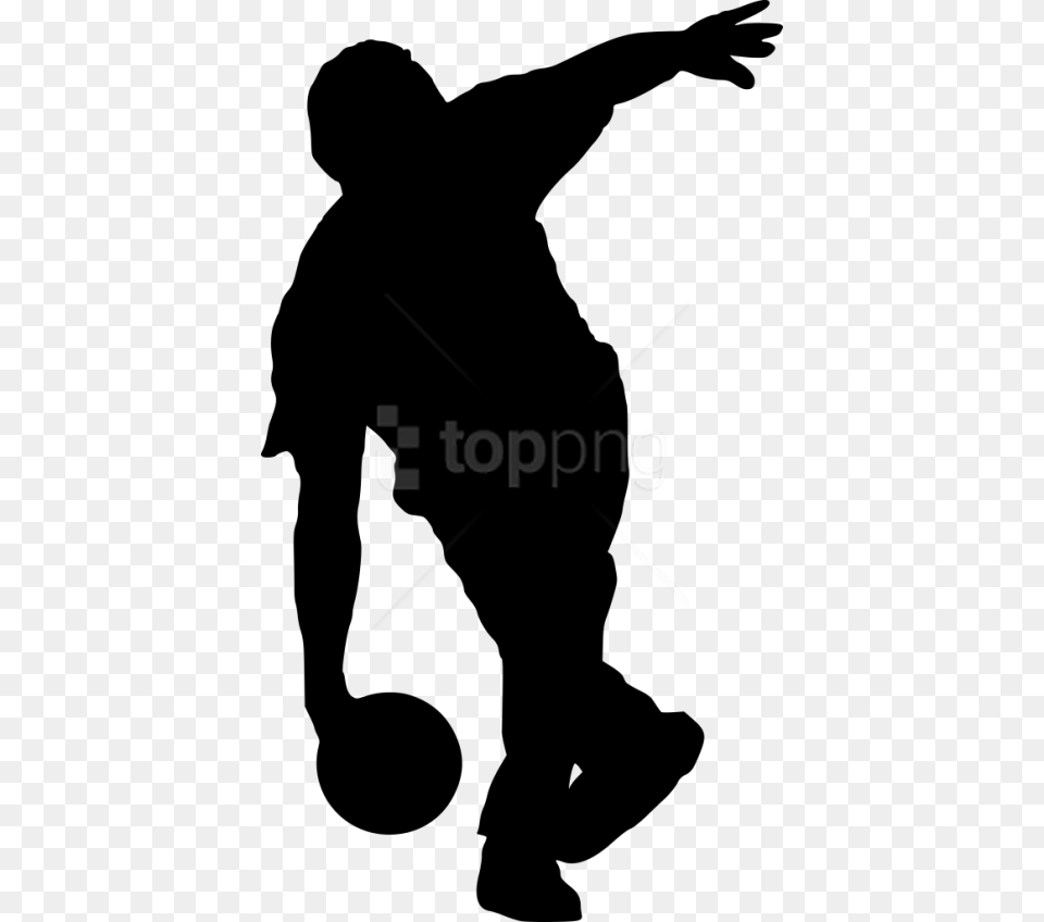 Sport Bowling Silhouette Bowling Silhouette, Adult, Male, Man, Person Free Png