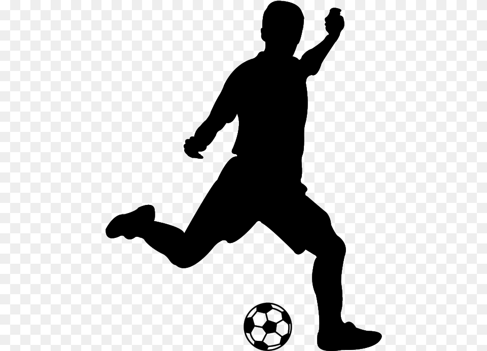 Sport Football Player Silhouette Silhouette Football Player, Gray Png Image