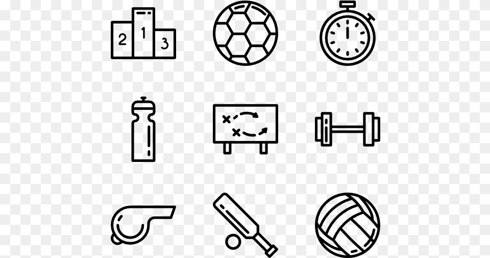 Sport Icon Set Optometry Icons, Gray Png Image