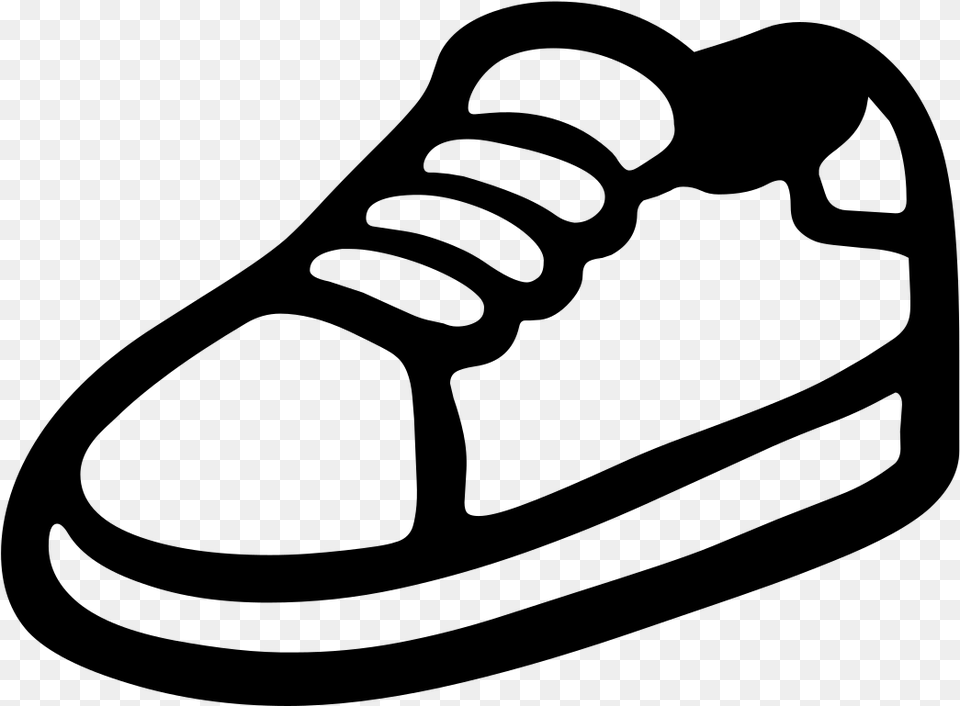 Sport Shoe Emoji, Gray Png