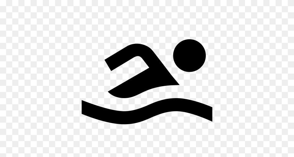 Sport Swimming Icon, Gray Png
