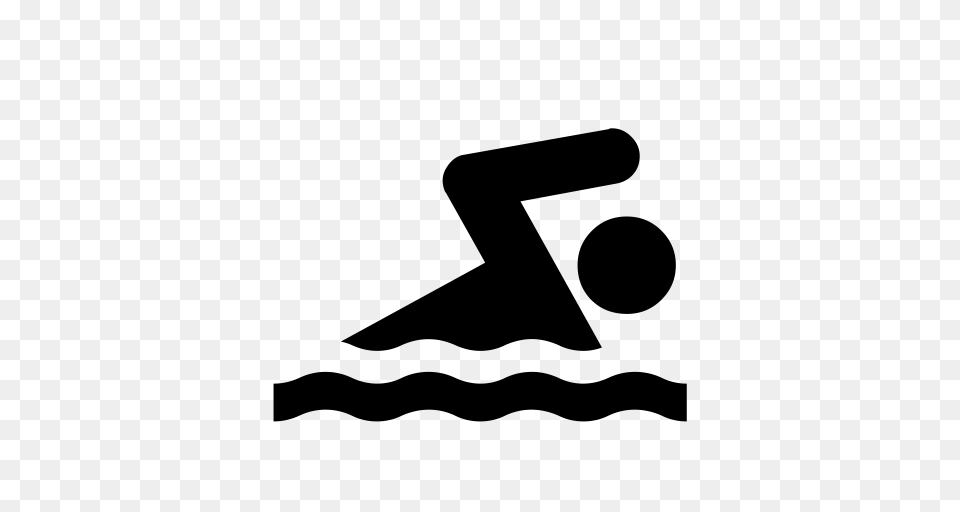 Sport Swimming Icon With And Vector Format For Unlimited, Gray Png Image