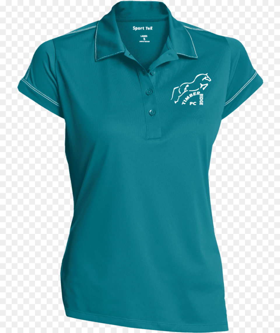 Sport Tek Ladies39 Contrast Stitch Performance Nike Ladies Dri Fit Vertical Mesh Polo, Clothing, Shirt, T-shirt, Sleeve Free Transparent Png