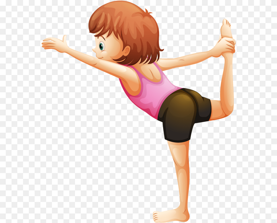 Sport Theme Cliparts Kids Exercise Clipart, Person, Dancing, Leisure Activities, Face Free Png Download