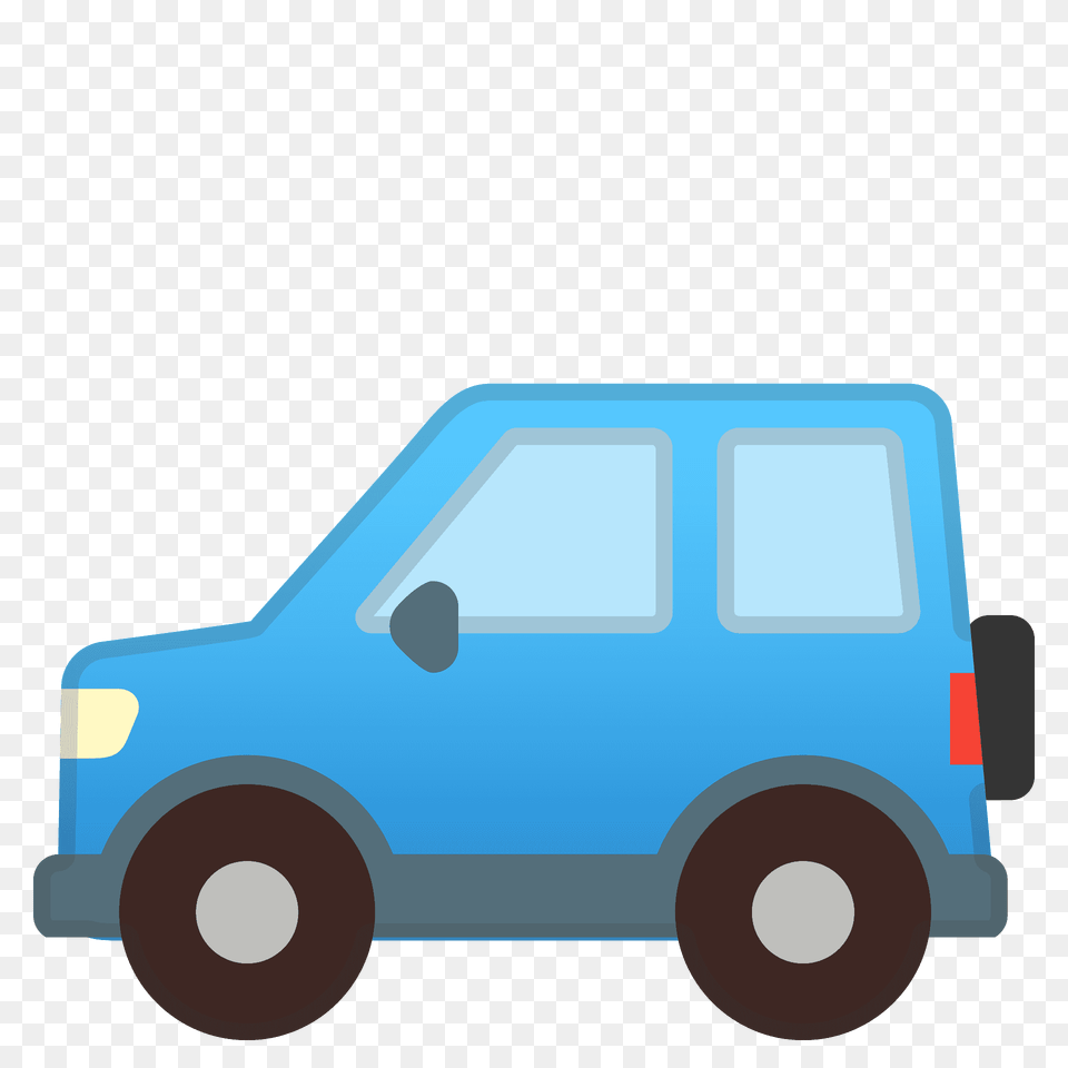 Sport Utility Vehicle Emoji Clipart, Transportation, Bulldozer, Machine Png Image