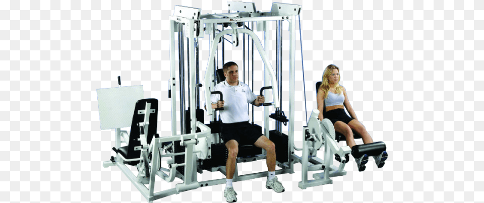 Sportime Equipment 5 Wt Stack Multi Gym Wleg Press, Adult, Woman, Female, Person Png