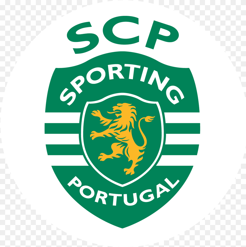 Sporting Lisbon Fc Logo, Badge, Symbol, Disk Png