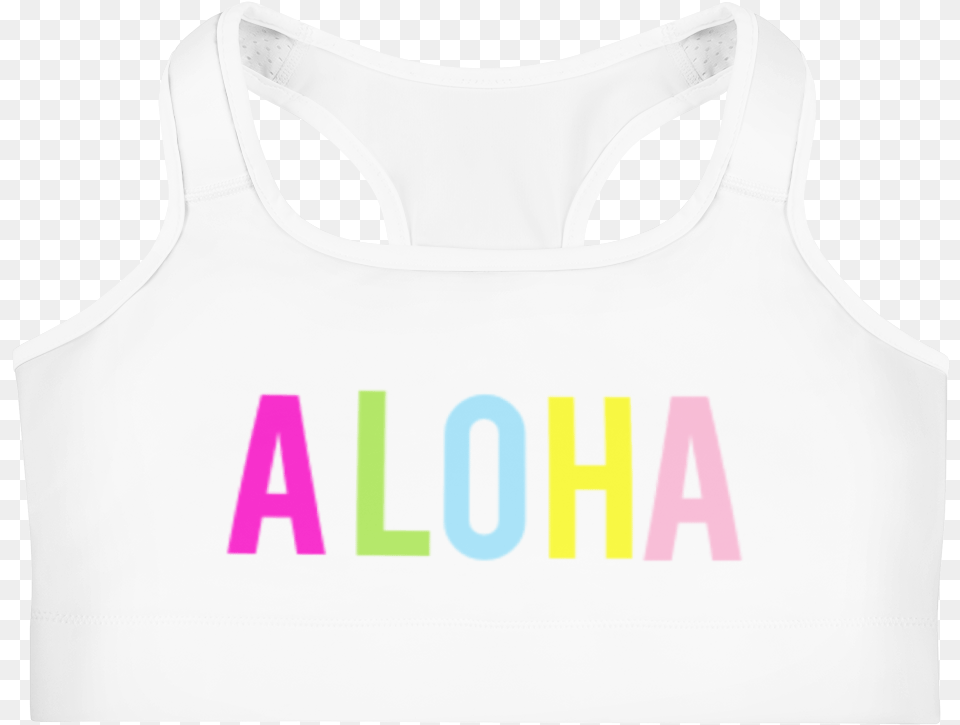 Sports Bra Aloha Coconut Cheeks Sports Active Tank, Clothing, Vest, Tank Top Free Transparent Png