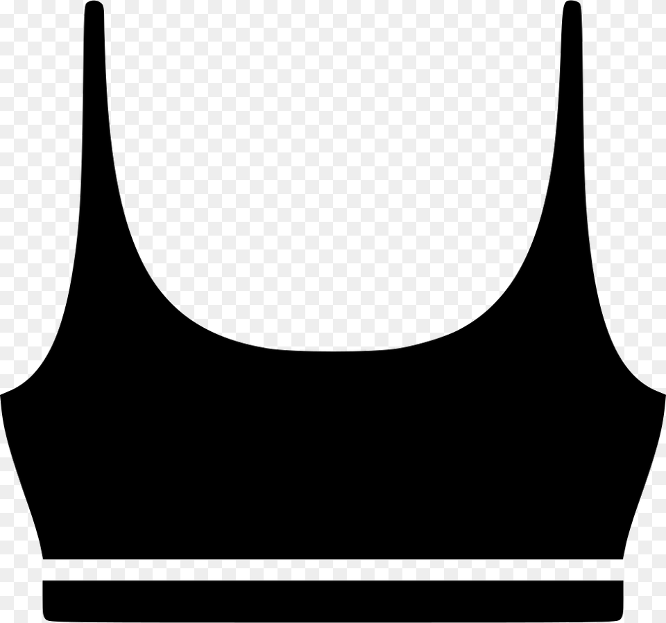 Sports Bra Icon Clipart Sports Bra Icon, Underwear, Clothing, Lingerie, Stencil Png