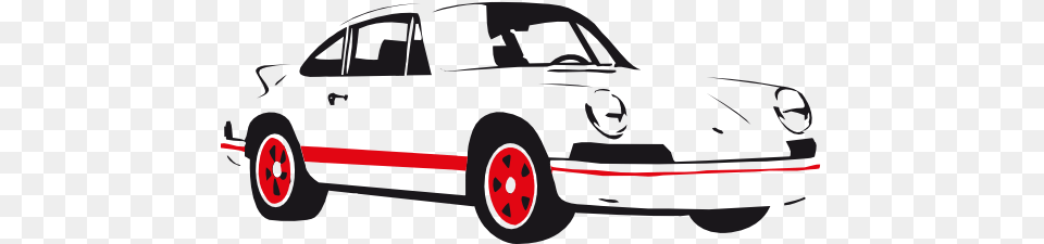 Sports Car Clipart Black And White, Vehicle, Transportation, Sedan, Wheel Png Image