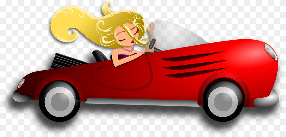 Sports Car Driving Clip Art Portable Network Graphics Driving Car Gif Transparent, Vehicle, Transportation, Person, Necklace Free Png