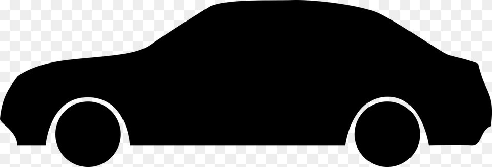 Sports Car Silhouette Drawing Vehicle, Gray Free Png