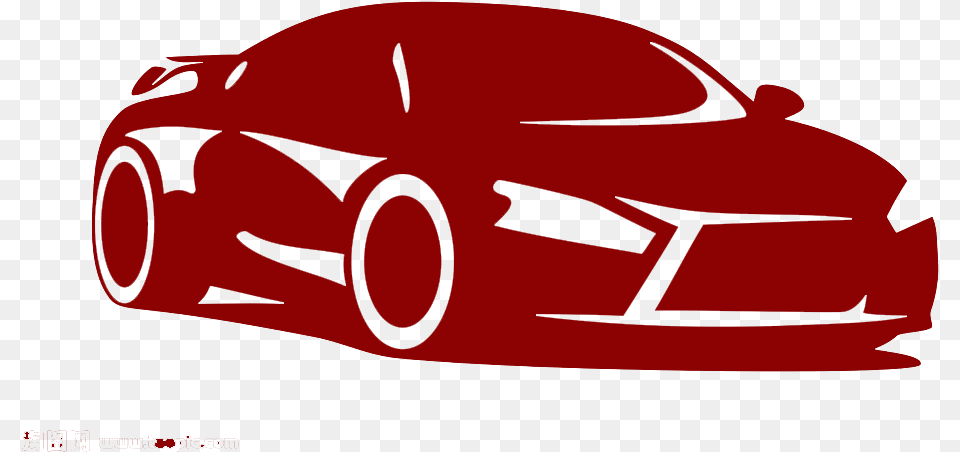 Sports Car Silhouette Tuning Red Car Icon, Coupe, Sports Car, Transportation, Vehicle Free Png