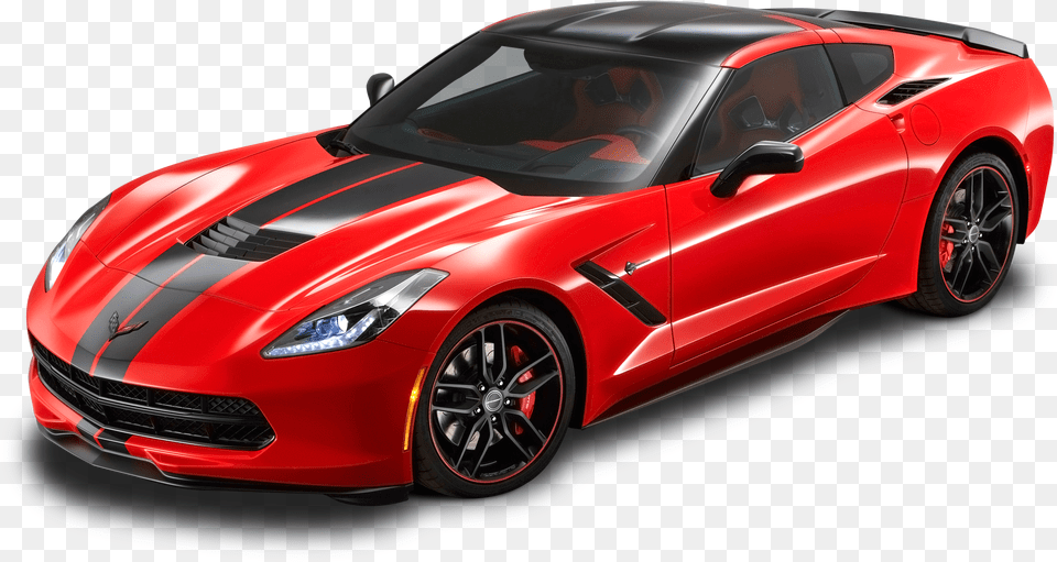 Sports Car Transparent Images Corvette Transparent, Wheel, Vehicle, Coupe, Machine Png Image