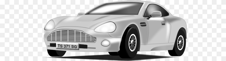 Sports Car Vector Cartoon Jingfm Silvery Car, Vehicle, Coupe, Transportation, Sports Car Free Png