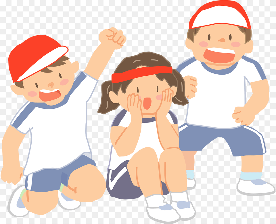 Sports Day Children Clipart, Shorts, Clothing, Person, Baby Free Png