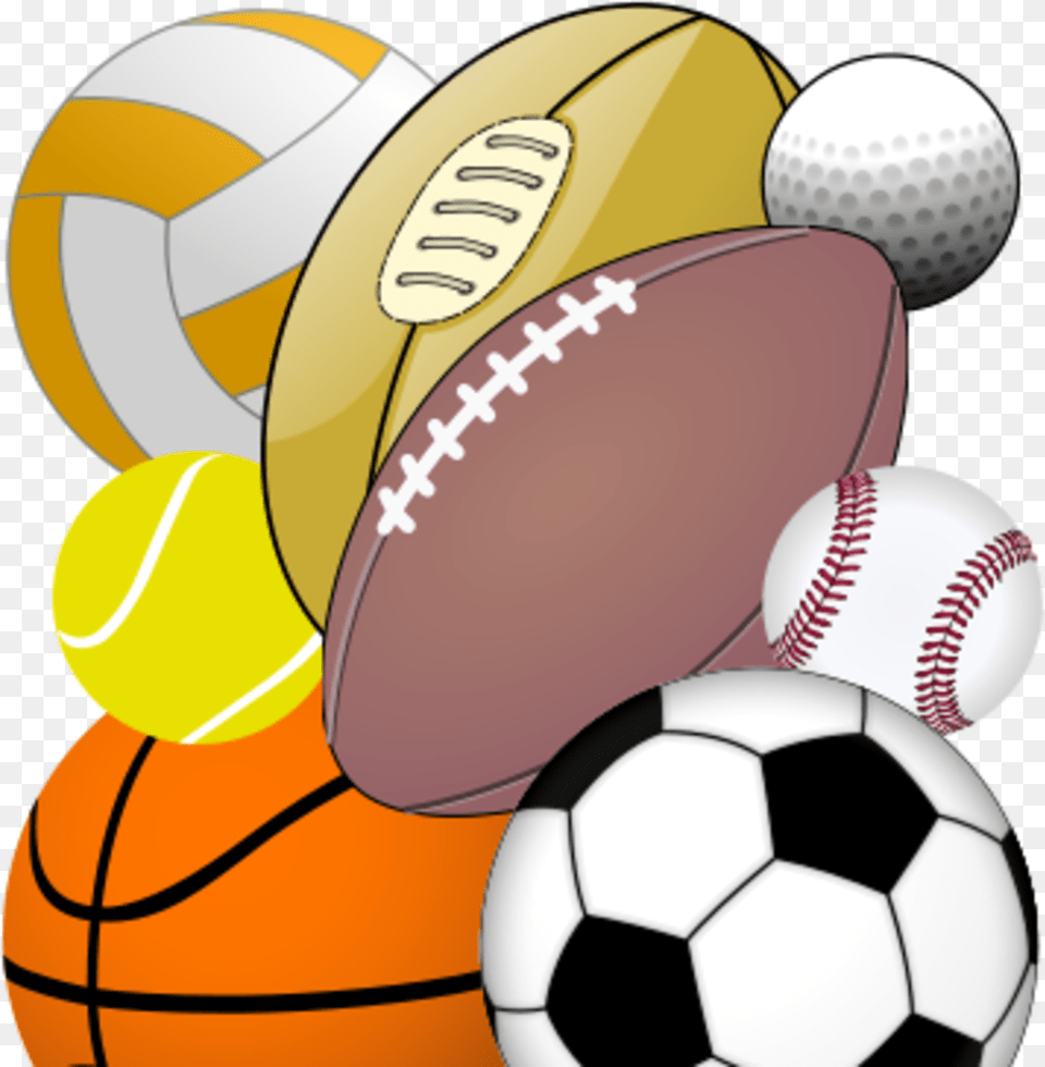 Sports Equipment Clipart Physical Football Basketball Soccer Baseball, Ball, Baseball (ball), Soccer Ball, Sport Png