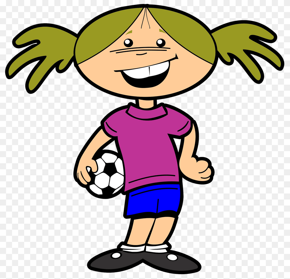 Sports Girl Clipart, Baby, Person, Cartoon, Book Free Png Download
