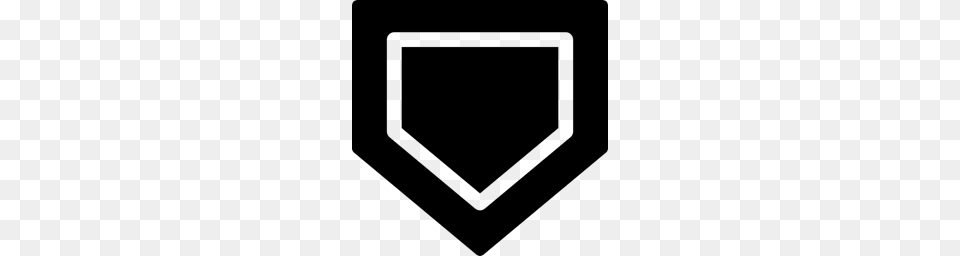 Sports Home Plate Baseball Sportive Icon, Gray Free Png Download