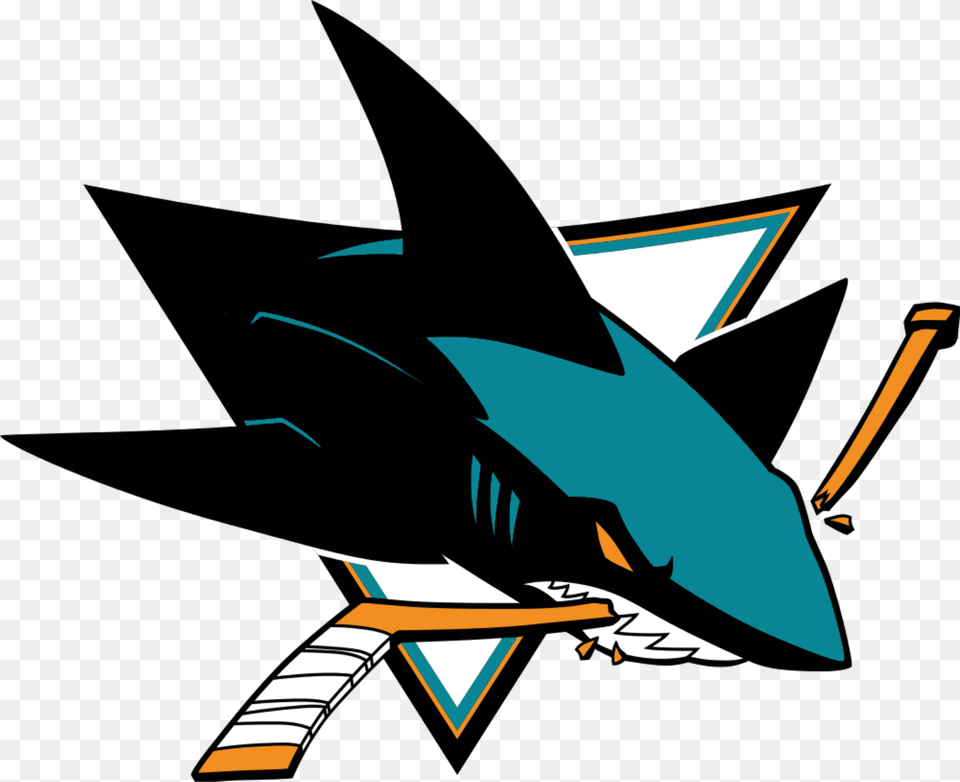 Sports Logo Designs That Use Animal Images Creatively San Jose Sharks, Fish, Sea Life, Shark Png Image