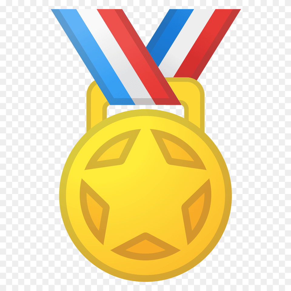 Sports Medal Emoji Clipart, Gold, Gold Medal, Trophy Png Image