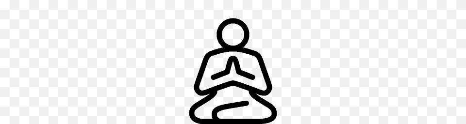 Sports Meditation Guru Icon Ios Iconset, Gray Png