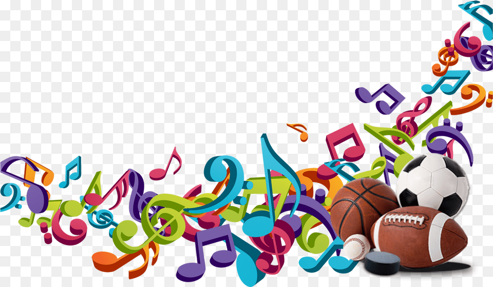 Sports Music Background Clipart Musical Note, Art, Graphics, Sport, Soccer Ball Free Png