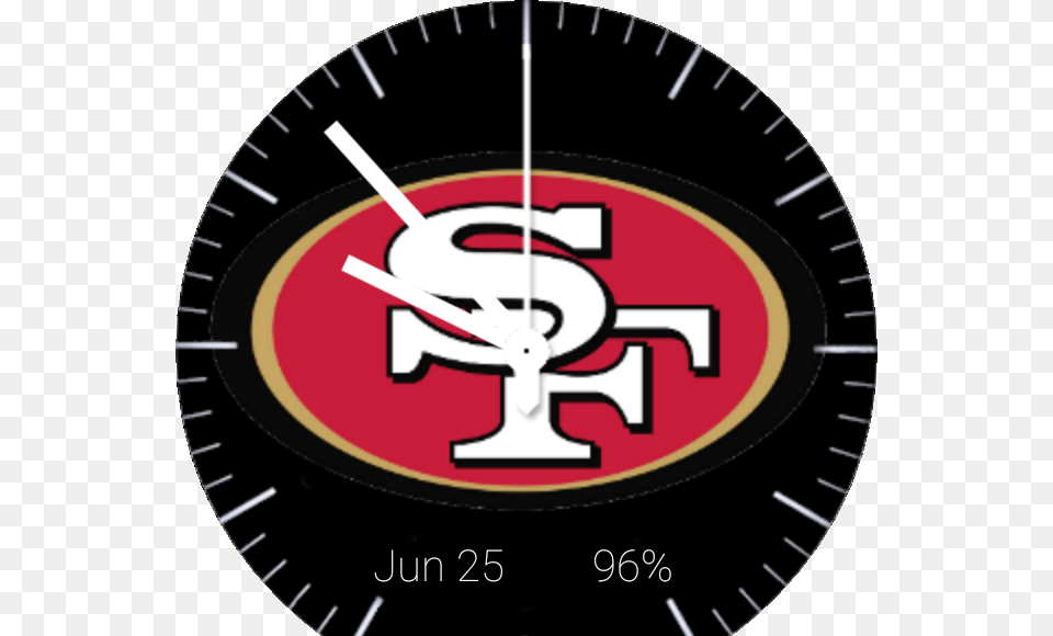 Sports Nfl San Francisco 49ers Logo Analog San Francisco 49ers Record 2016, Analog Clock, Clock, Hockey, Ice Hockey Free Png Download