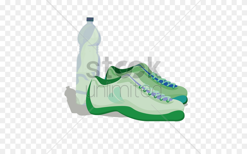 Sports Shoes With Water Bottle Vector Image, Clothing, Footwear, Shoe, Sneaker Free Transparent Png