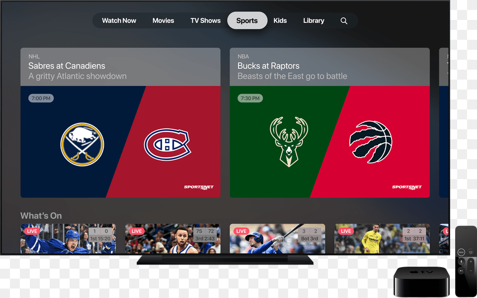 Sportsnet Now Is Your Access 247 Live Sports Online In Canada Apple Tv Logo, Hardware, Computer Hardware, Electronics, Male Free Png